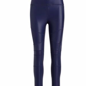 French Navy Ralph Lauren Stretch Motto leggings